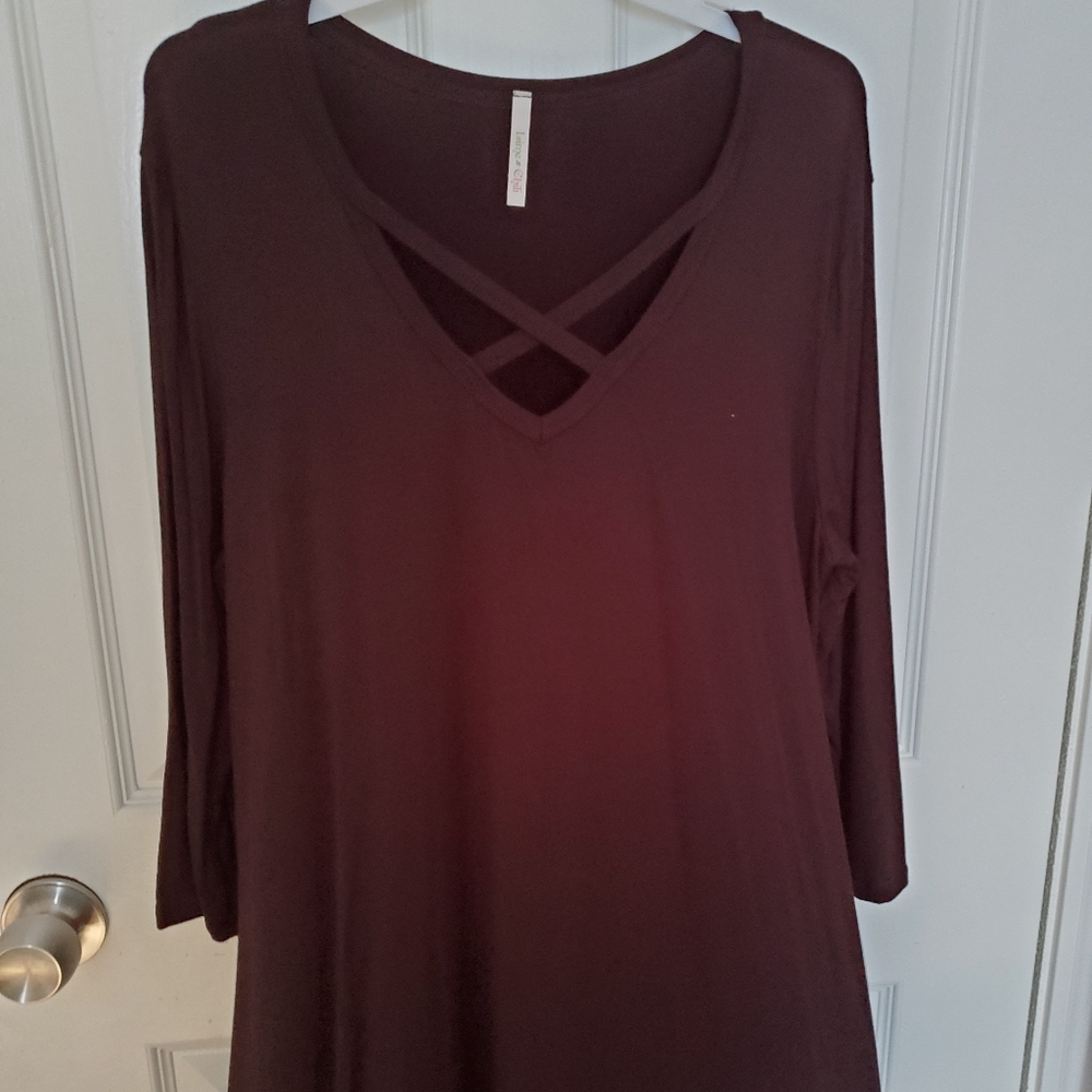 Ladies black Tunic Top